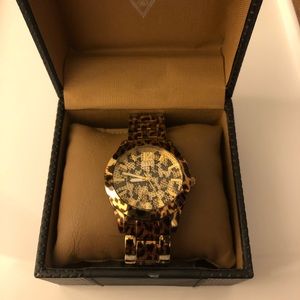 Guess Animal Print Watch